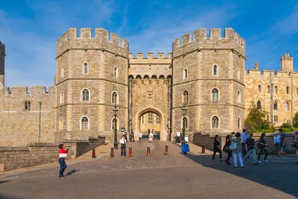 Windsor Castle and Victoria Memorial, Windsor, Berkshire, UK