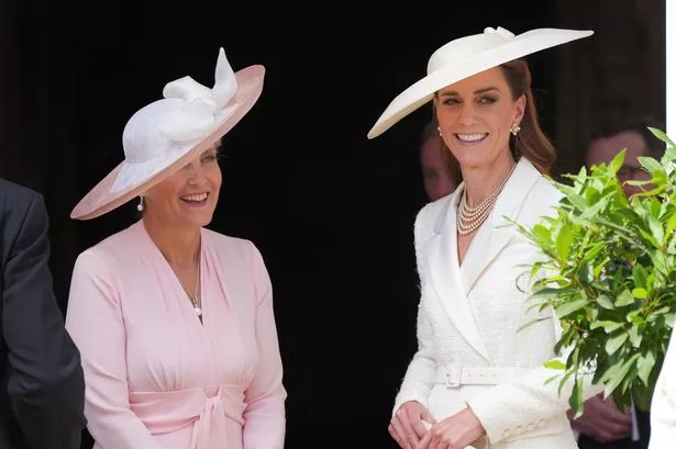 Kate chatted animatedly to Sophie, the Duchess of Edinburgh 