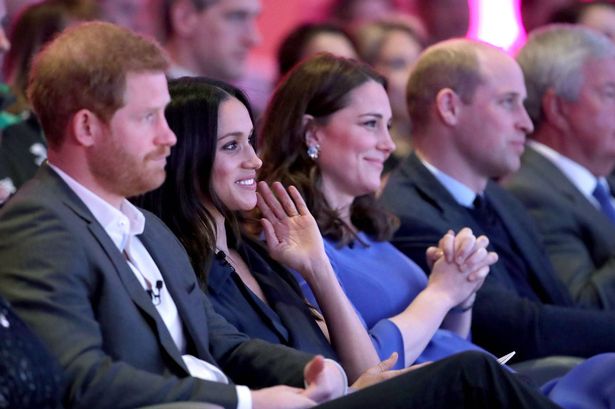 Prince Harry, Meghan Markle, Catherine, Duchess of Cambridge and Prince William,