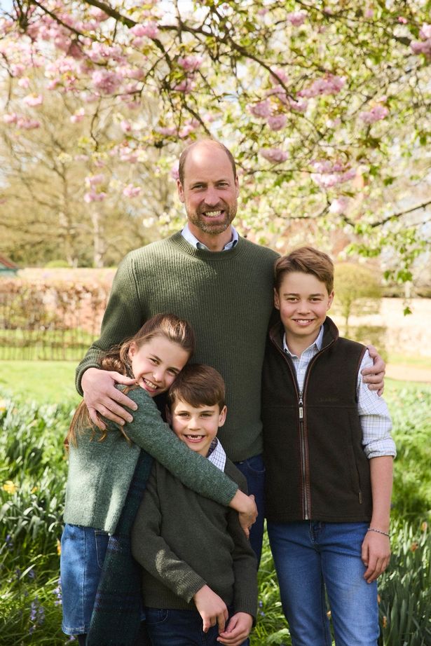 William with his three children 