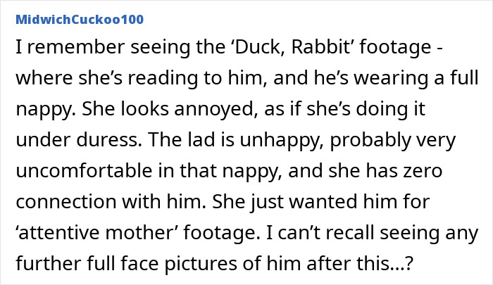 Text discussing Meghan Markle accused of treating her kids like accessories, describing a distant and uncomfortable interaction. Text discussing Meghan Markle accused of treating her kids like accessories, describing a distant and uncomfortable interaction.