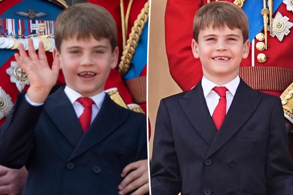 Prince Louis charms crowd from balcony at Trooping the Colour Prince Louis charms crowd from balcony at Trooping the Colour