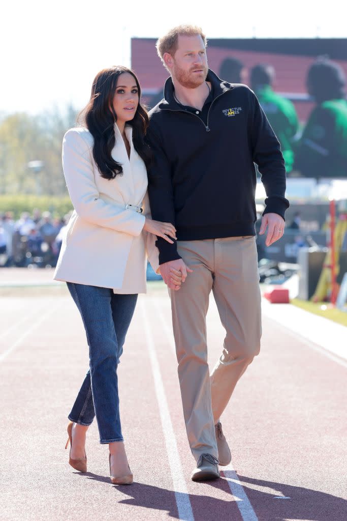 Meghan Markle and Prince Harry attend the Invictus Games in 2020. Getty Images for the Invictus Games Foundation