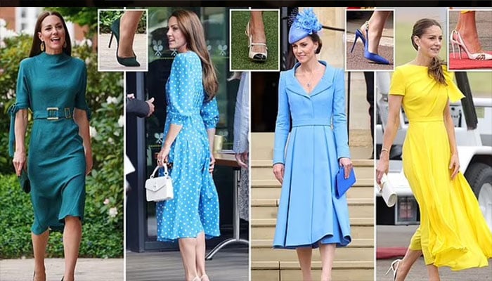 Princess Kate’s Oscar de la Renta heels gave cinderella a run for her money.