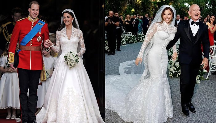 Jeff Bezos, Lauren Sanchez remind fans of Prince William, Kate Middletons wedding
