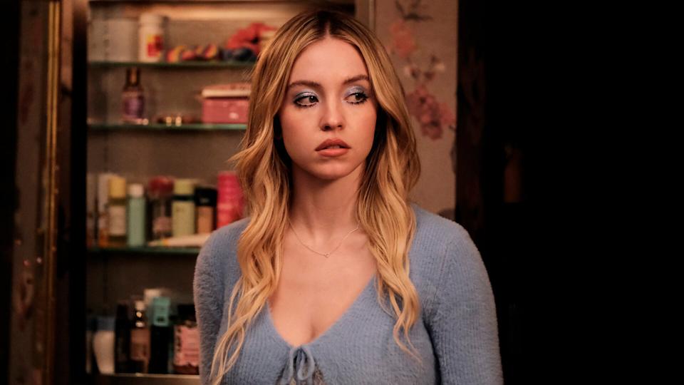 Sydney Sweeney in Euphoria .