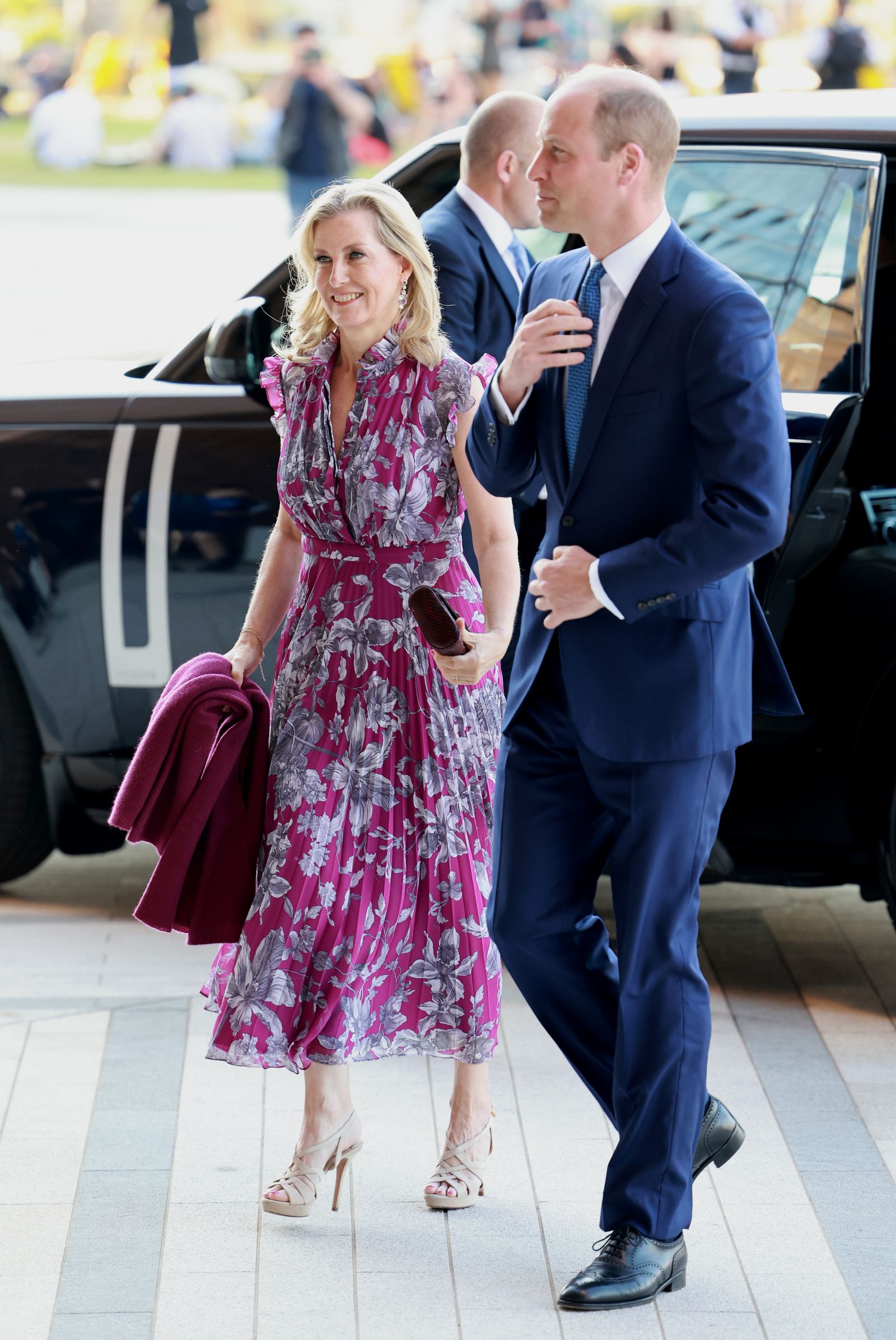 Image may contain Prince William Duke of Cambridge Sophie Countess of Wessex Person Clothing Footwear and High Heel
