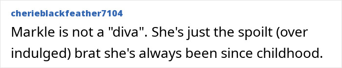 Comment criticizing Meghan Markle’s behavior, referencing claims about how she treats her kids like accessories. Comment criticizing Meghan Markle’s behavior, referencing claims about how she treats her kids like accessories.