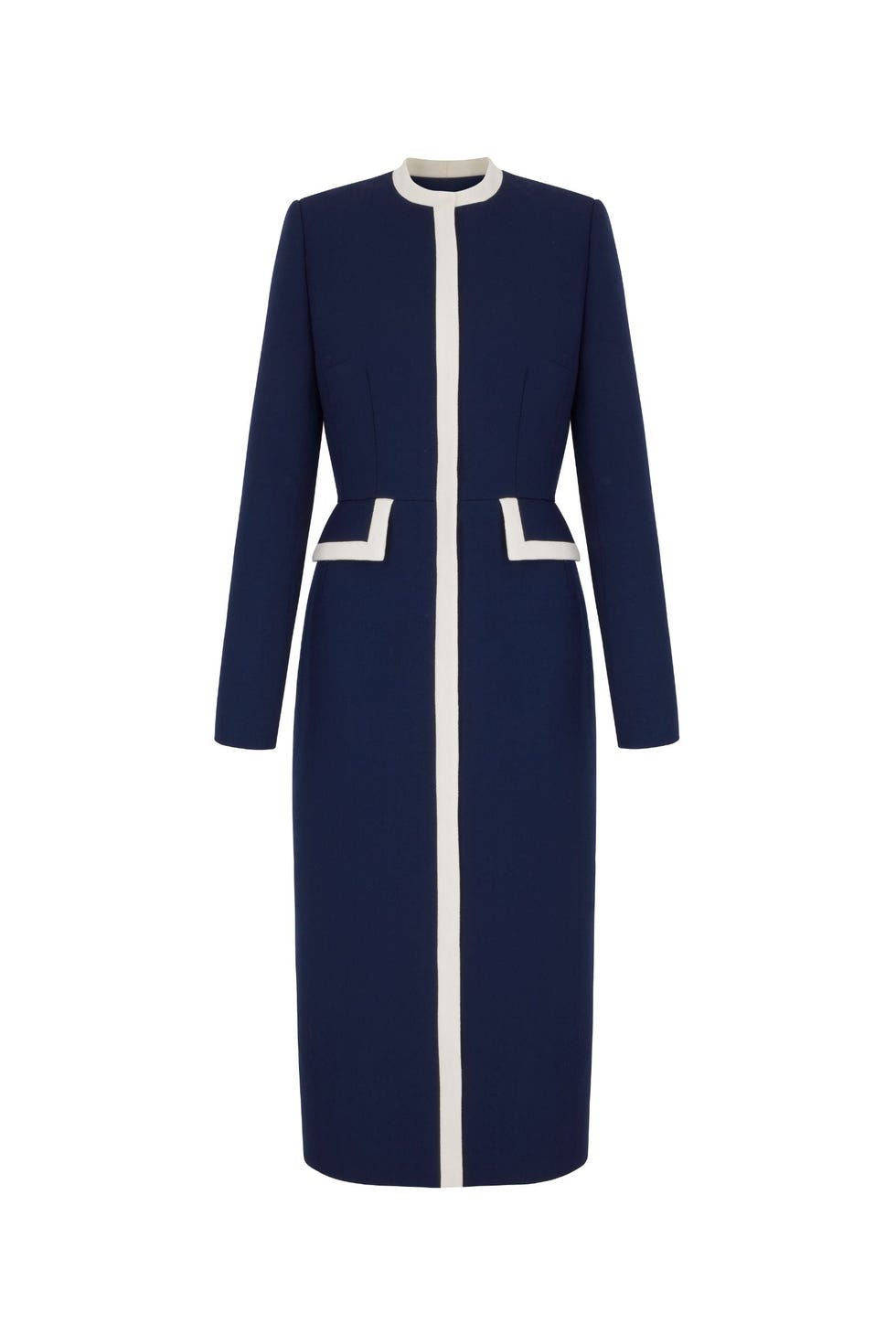 Simple Coat Dress Navy Simple Coat Dress Navy