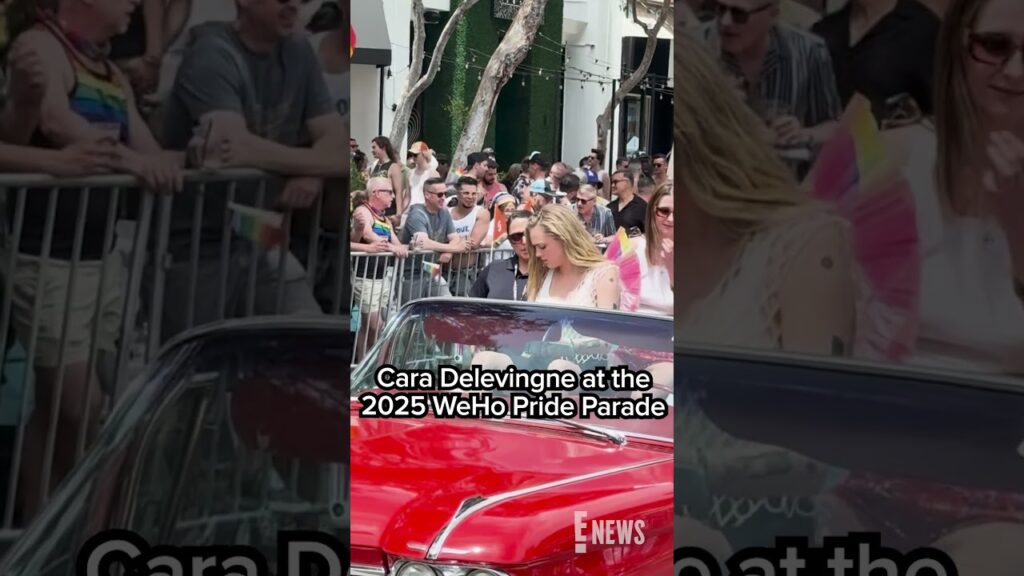 Cara Delevingne at the 2025 WeHo Pride Parade