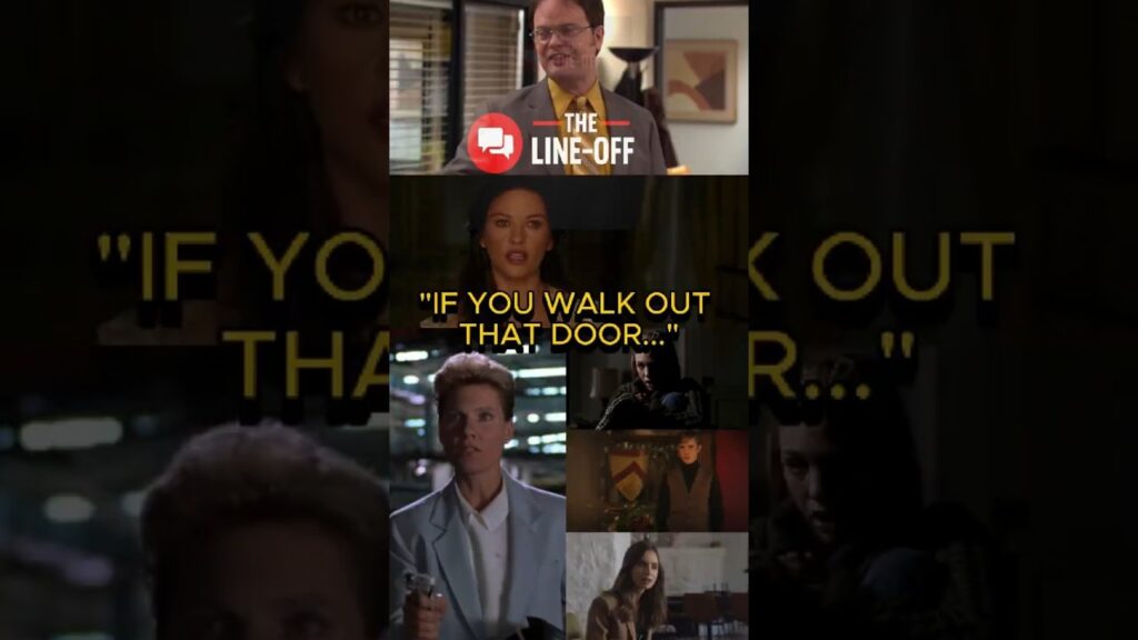 THE LINE-OFF - ‘If You Walk Out That Door…’ | Catherine Zeta-Jones, Dwight Schrute, Lily Collins