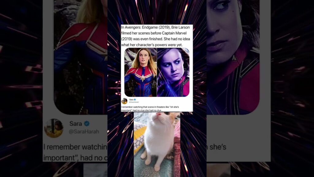 In avengers Endgame 2019, Brie Larson filmed her scenes before Captain Marvel 2019 was even finished