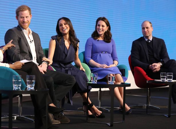 Prince Harry, Meghan Markle and the Duchess and Duke of Cambridge 