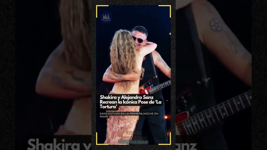 Shakira y Alejandro Sanz Recrean la Icónica Pose de ‘La Tortura’