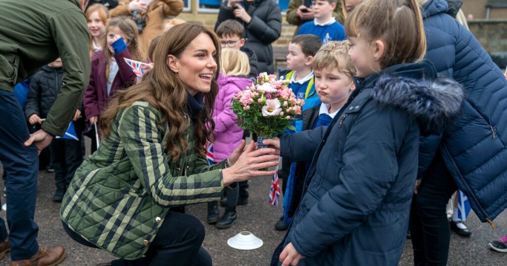 Kate Middleton’s surprise omission when cheeky child asks who she is on school visit Ipso logo