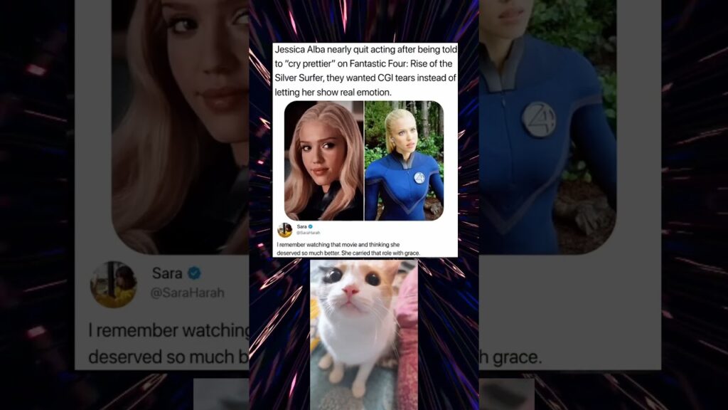 Jessica Alba nearly quit acting after being told to cry prettier on Fantastic Four