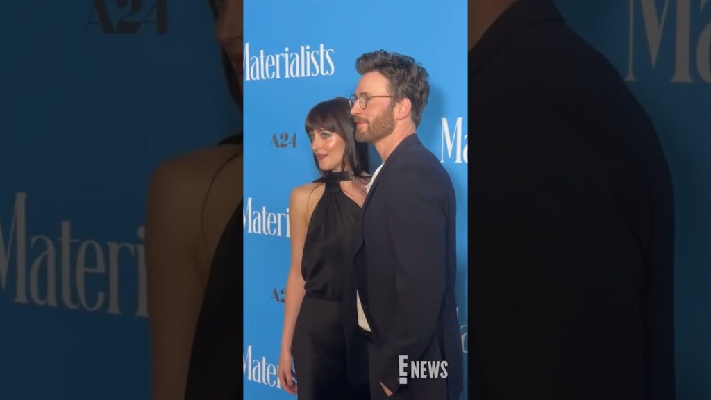 Dakota Johnson and Chris Evans at the NYC Premiere of Materialists