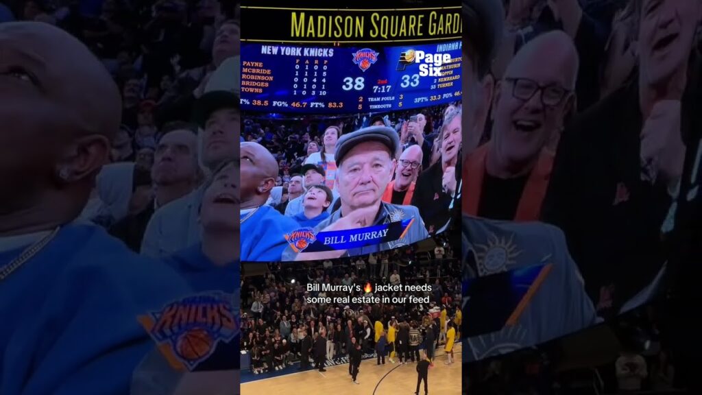 Bill Murray wore a 🔥 fit to sit courtside at Knicks vs Pacers Game 2 at MSG #shorts Bill Murray wore a 🔥 fit to sit courtside at Knicks vs Pacers Game 2 at MSG #shorts