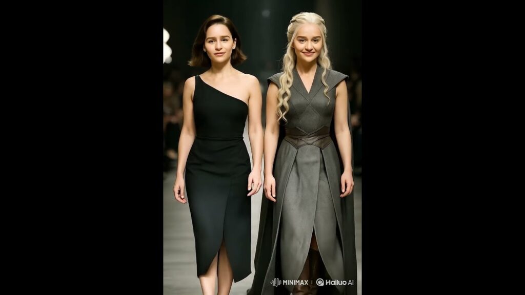 Emilia Clarke and Daenerys Targaryen #daenerystargaryen #emiliaclarke