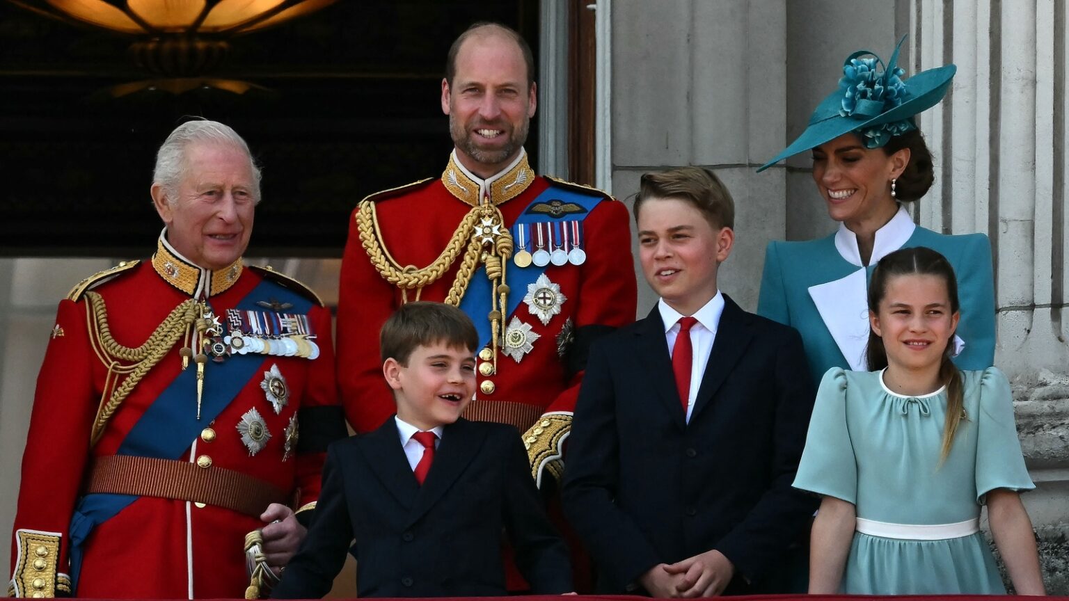 Pics: Prince Louis steals the limelight with his cheeky antics at Trooping the Colour as Royals appear on balcony Pics: Prince Louis steals the limelight with his cheeky antics at Trooping the Colour as Royals appear on balcony
