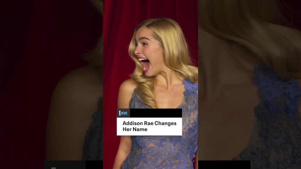 Addison Rae wasn't obsessed with her full stage name.