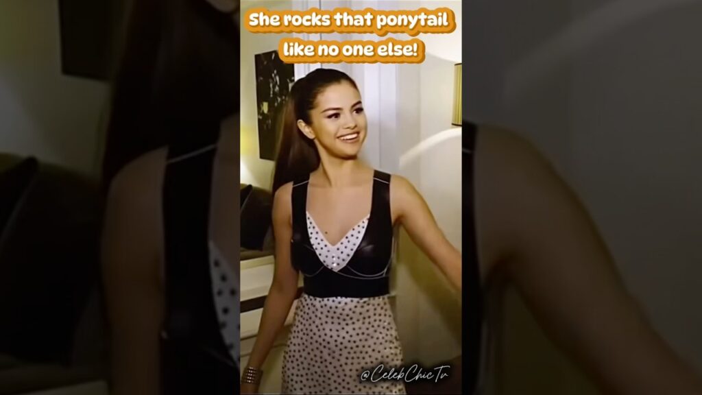 She rocks that ponytail like no one else! #pretty #selenagomez