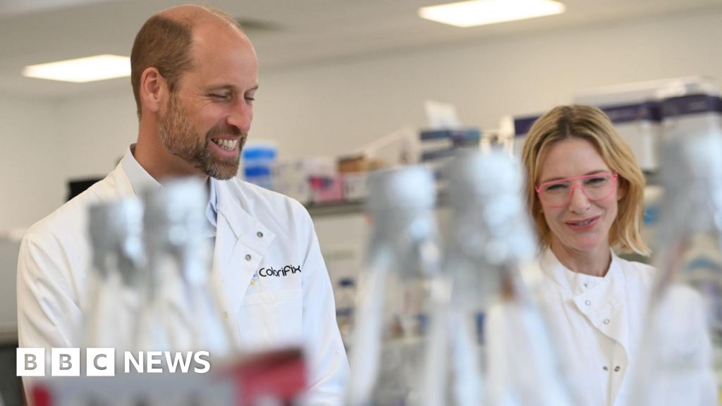 Prince William visits former Earthshot finalists textile dye lab