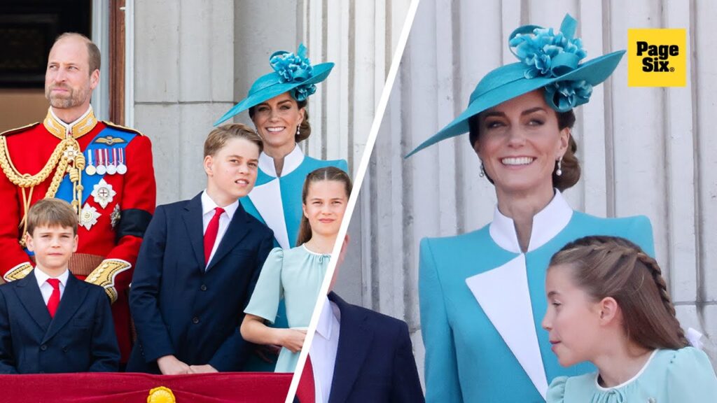 Kate Middleton shares a laugh with her children at first Trooping the Colour since cancer remission