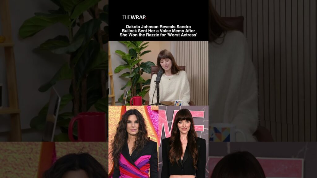 Dakota Johnson Reveals Sandra Bullock Sent Her a Voice Memo After ‘Worst Actress’ Razzie Award Dakota Johnson Reveals Sandra Bullock Sent Her a Voice Memo After ‘Worst Actress’ Razzie Award