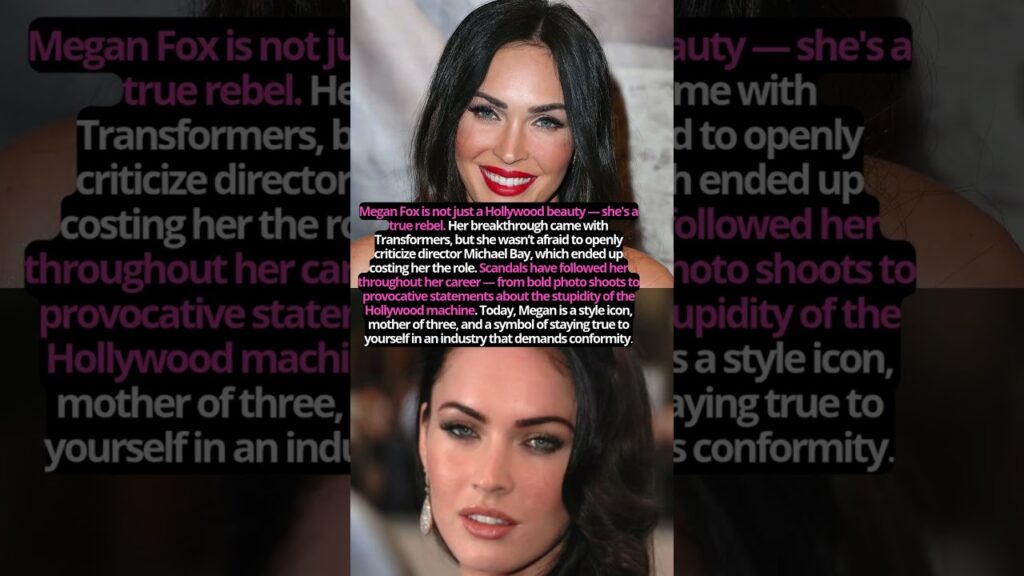 Megan Fox is not just a Hollywood beauty — she's a true rebel  #hollywood  #facts