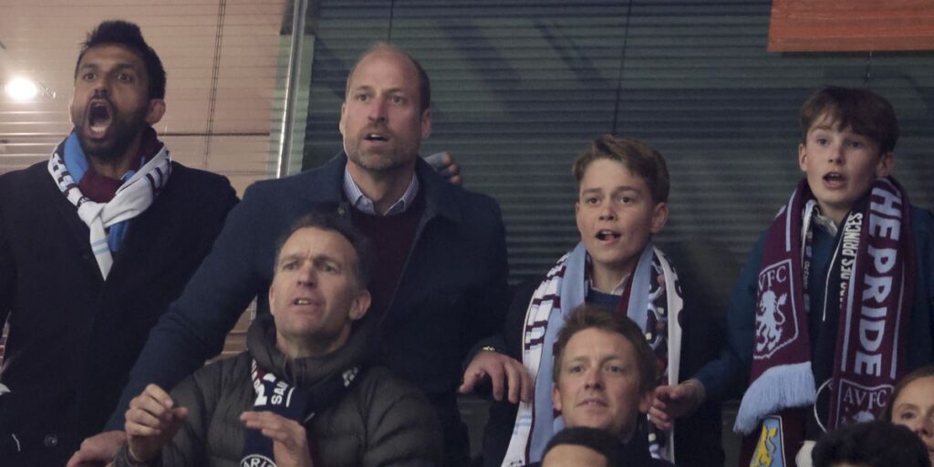 Prince William receives special message from his and Prince George's favourite team