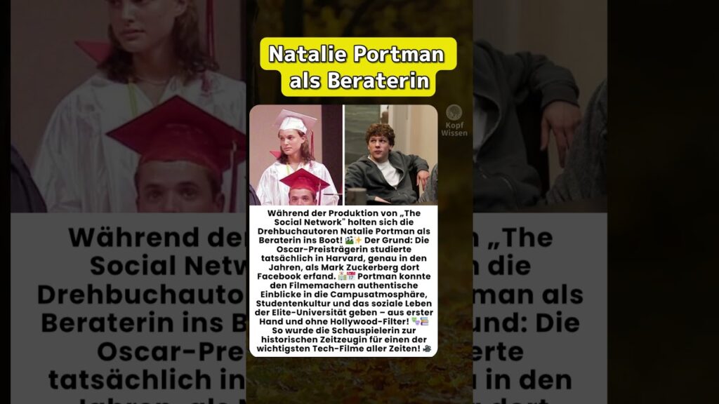 Natalie Portman als Beraterin Natalie Portman als Beraterin