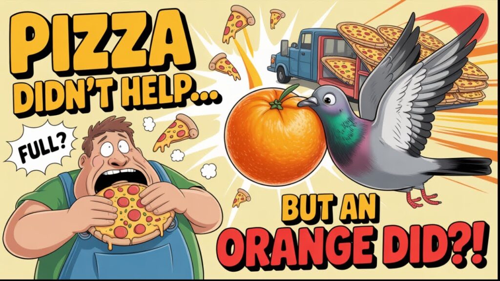 "He Ate a TRUCK Full of Pizza... But Only an Orange Saved Him!" 🍊🍕😱