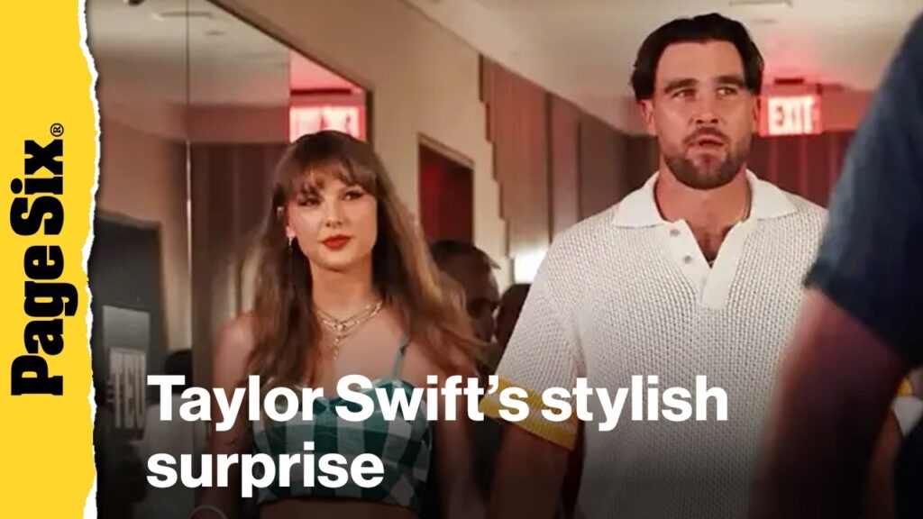 Taylor Swift makes a stylish cameo at Travis Kelce's Tight End University in Nashville