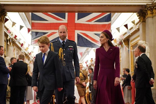 The Prince and Princess of Wales with eldest son Prince George 