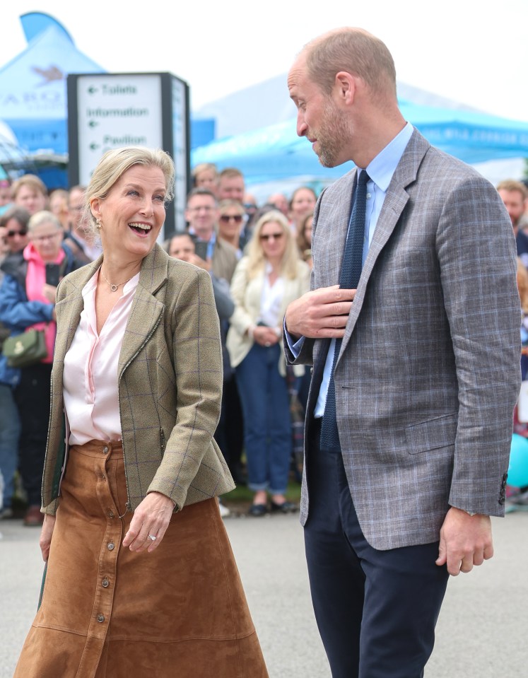 The Prince of Wales and the Duchess of Edinburgh at the Royal Cornwall Show.
