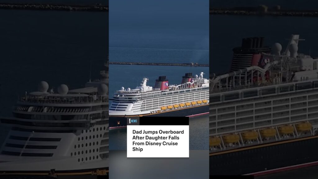 A father was hailed a hero after diving off a Disney Cruise Line ship to save his daughter.