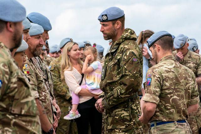ARTHUR EDWARDS/POOL/AFP via Getty Prince William meets members of the 4 Regiment Army Air Corps in Wattisham, Suffolk on June 4, 2025.