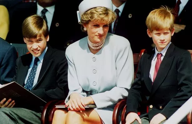 Princess Diana, Prince William and Prince Harry