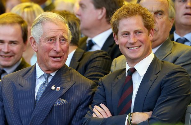 Prince Harry with his father at the inaugural Invictus Games in 2014 in London