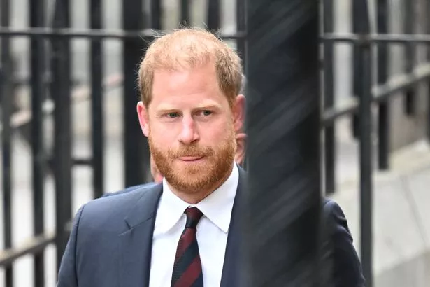 Prince Harry at the High Court in April 