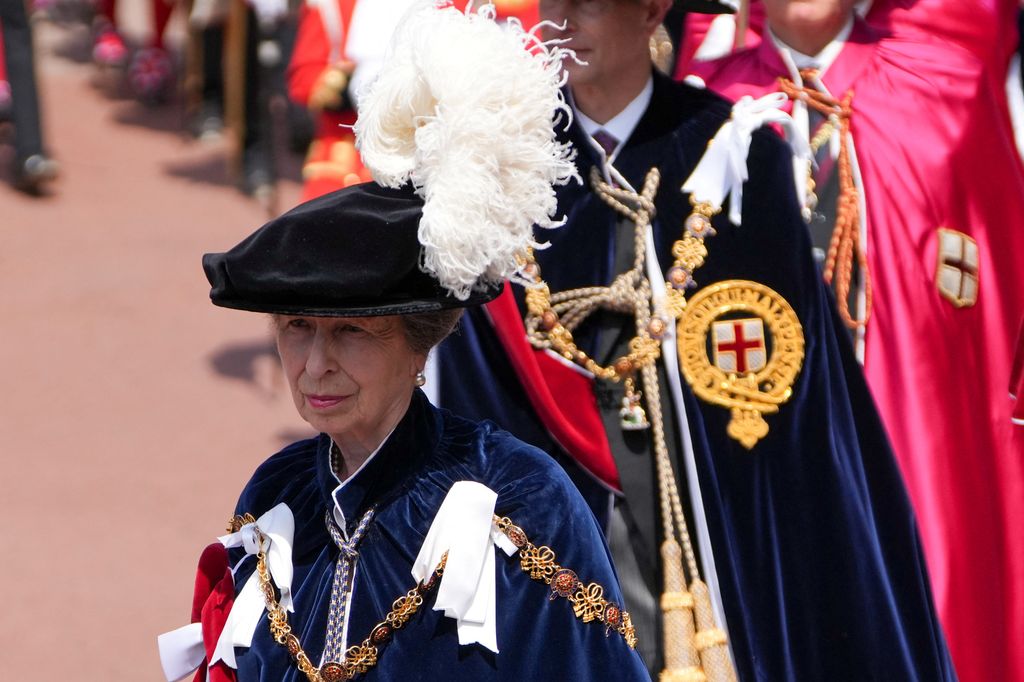 Princess Anne at The Order Of The Garter Service At Windsor Castle