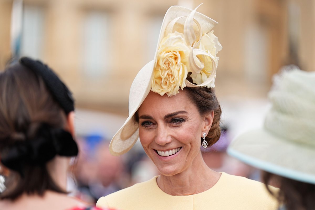 The Princess of Wales attends a garden party at Buckingham Palace in London on May 20, 2025 (Aaron Chown/PA Images/Alamy)