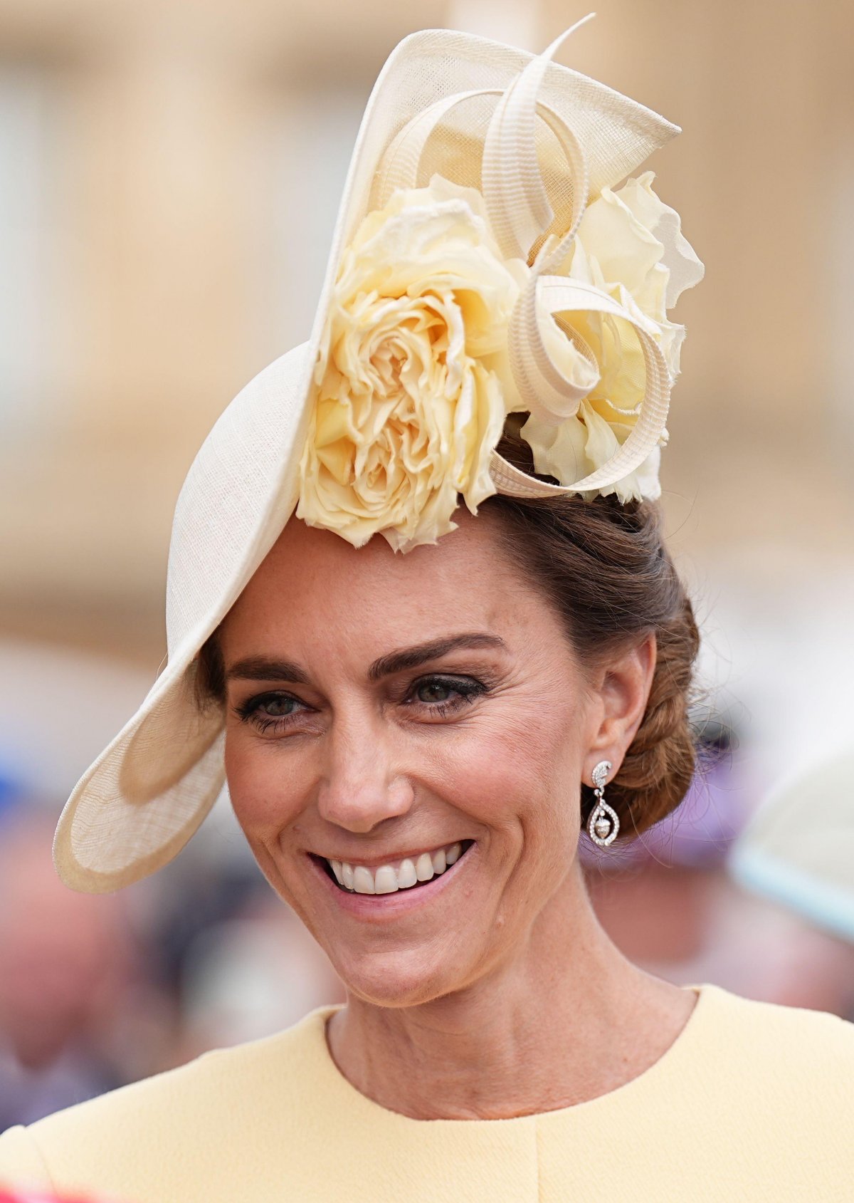 The Princess of Wales attends a garden party at Buckingham Palace in London on May 20, 2025 (Aaron Chown/PA Images/Alamy)