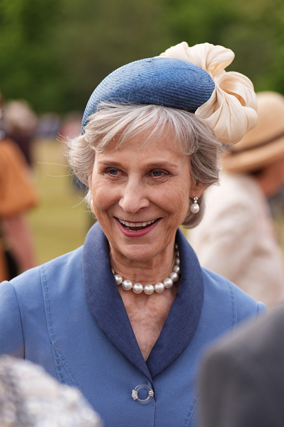 The Duchess of Gloucester attends a garden party at Buckingham Palace in London on May 20, 2025 (Aaron Chown/PA Images/Alamy)