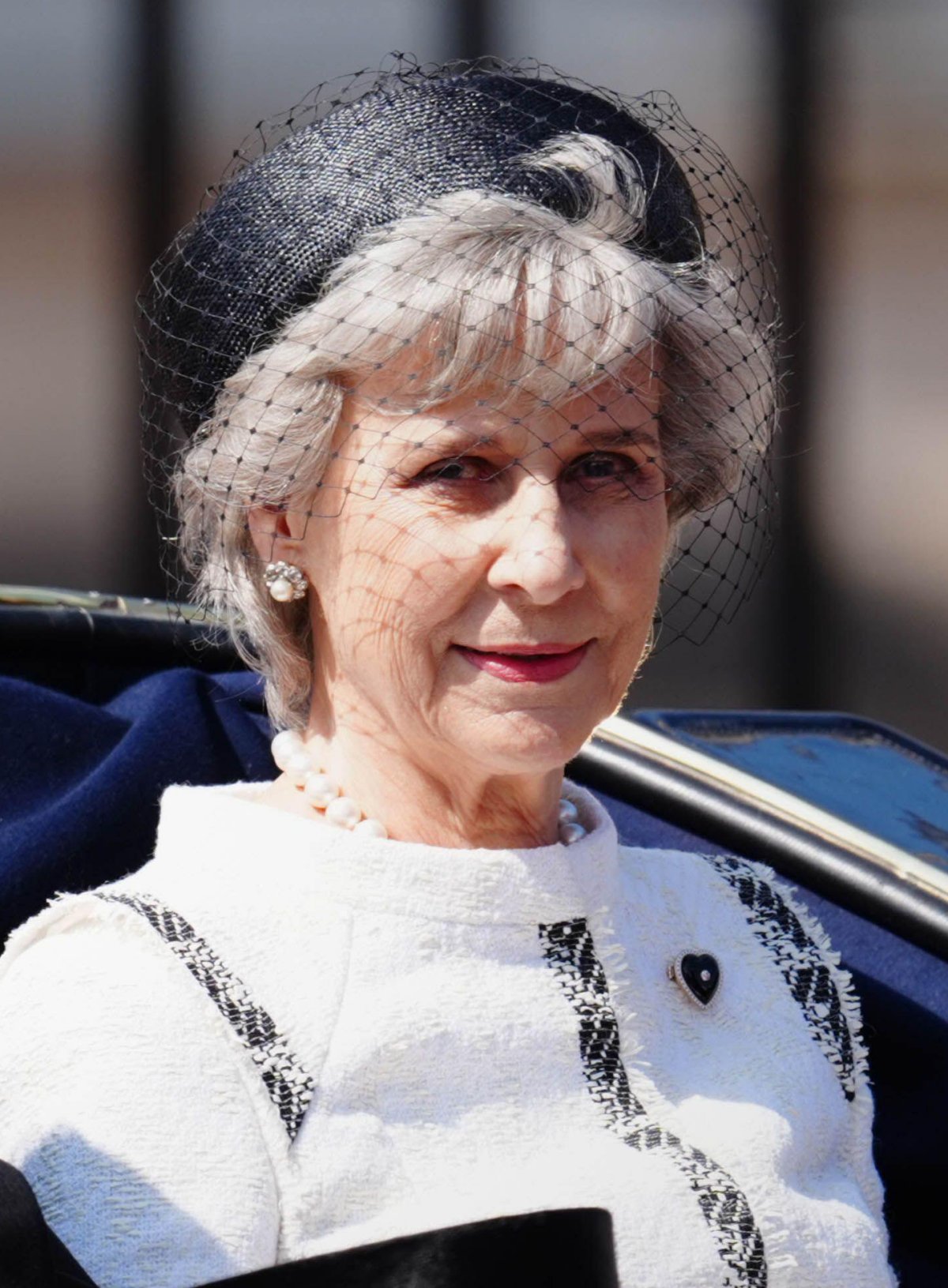 The Duchess of Gloucester rides in a carriage during Trooping the Colour on June 14, 2025 (Aaron Chown/PA Images/Alamy)