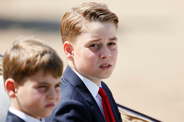 John Phillips/Getty Prince Louis and Prince George at Trooping the Colour on June 14, 2025