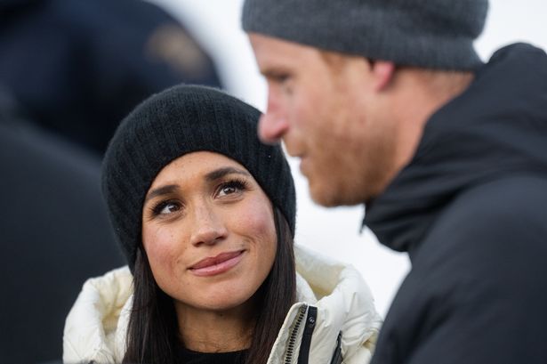  Duchess of Sussex and Prince Harry, Duke of Sussex attends the Skeleton Finals during day two of the 2025 Invictus Games