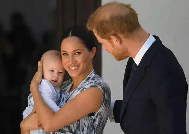 Meghan and Harry with Archie in 2019