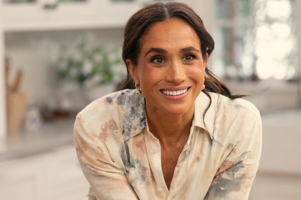 The Duchess of Sussex is pictured on her Netflix show, With Love, Meghan